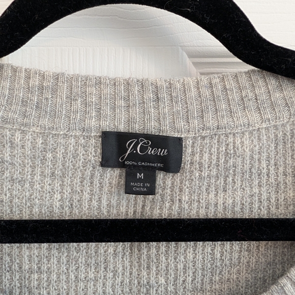 J. Crew Cashmere Waffle Knit Sweater - Picture 3 of 3